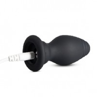 Anal Plug Vibrating with Detachable Black Tail, 10 Functions, Remote Control